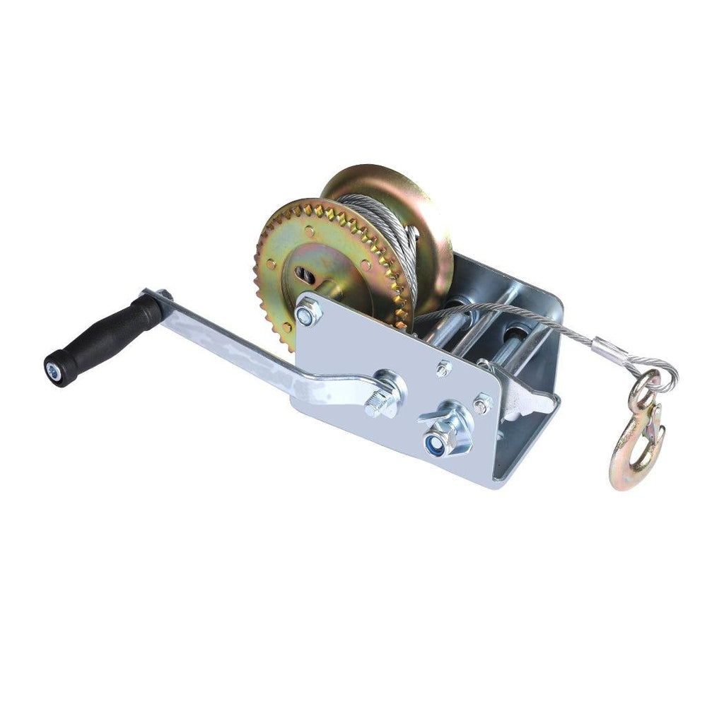 4410 LBS / 2000KGS   Hand Winch Puller  Heavy  Duty 4WD Boat Cranking Winch Steel Cable Deals499