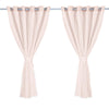 2x Blockout Curtains Panels 3 Layers with Gauze Room Darkening 240x213cm Rose Deals499