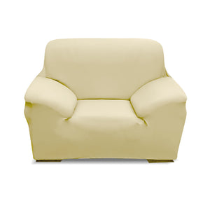 Easy Fit Stretch Couch Sofa Slipcovers Protectors Covers 1 Seater Cream Deals499