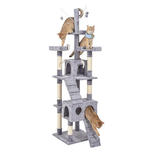 PaWz 2.1M Cat Scratching Post Tree Gym House Condo Furniture Scratcher Tower Deals499