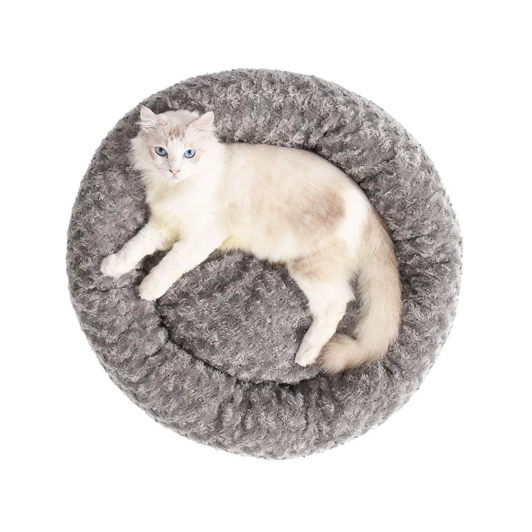 Pet Bed Dog Cat Nest Calming Donut Mat Soft Plush Kennel Cave Deep Sleeping S Deals499