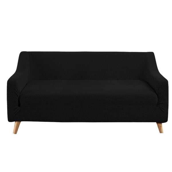 Couch Stretch Sofa Lounge Cover Protector Slipcover 3 Seater Black Deals499