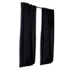 2X Blockout Curtains Curtain Blackout Bedroom 240cm x 230cm Black Deals499