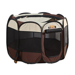 PaWz Dog Playpen Pet Play Pens Foldable Panel Tent Cage Portable Puppy Crate 48" Deals499
