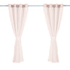 2x Blockout Curtains Panels 3 Layers with Gauze Room Darkening 140x230cm Rose Deals499