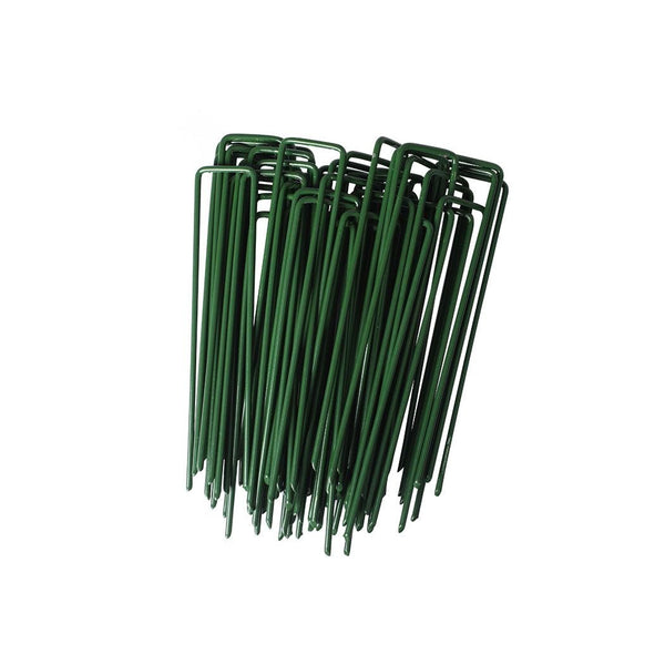 50PCS Synthetic Artificial Grass Turf Pins U Fastening Lawn Tent Pegs Weed Mat Deals499