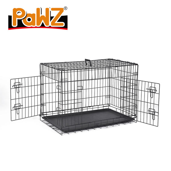 PaWz Pet Dog Cage Crate Kennel Portable Collapsible Puppy Metal Playpen 42" Deals499