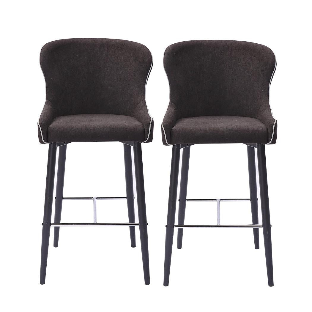 2x Bar Stools Stool Kitchen Dining Chair Chairs Metal Industrial Barstools Deals499