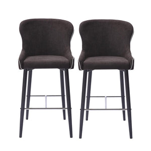 2x Bar Stools Stool Kitchen Dining Chair Chairs Metal Industrial Barstools Deals499