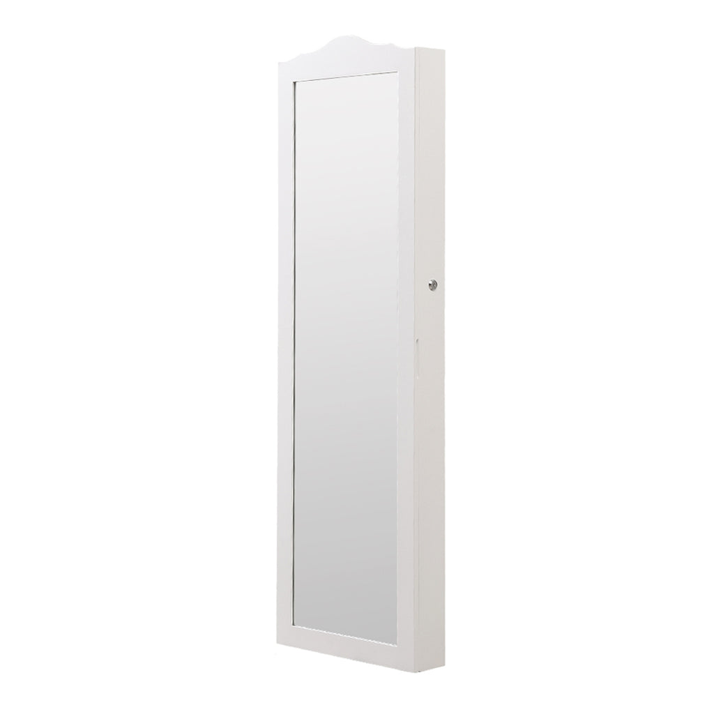 Mirror Jewellery Cabinet Makeup Storage Ear Ring Necklace Box With Led Light New Deals499