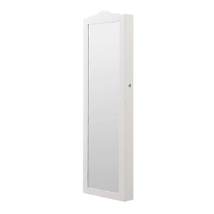 Mirror Jewellery Cabinet Makeup Storage Ear Ring Necklace Box With Led Light New Deals499