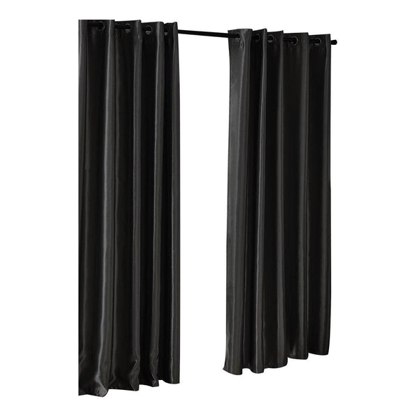 2X Blockout Curtains Blackout Curtain Bedroom Window Eyelet Black 140CM x 230CM Deals499