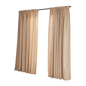 2X Blockout Curtains Curtain Living Room Window Buff 180CM x 230CM Deals499