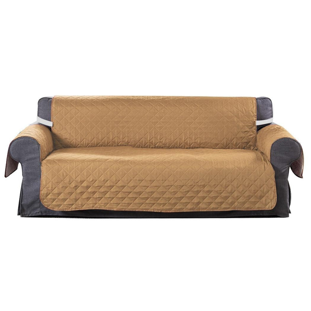 3 Seater Sofa Covers Quilted Couch Lounge Protectors Slipcovers Ginger Deals499