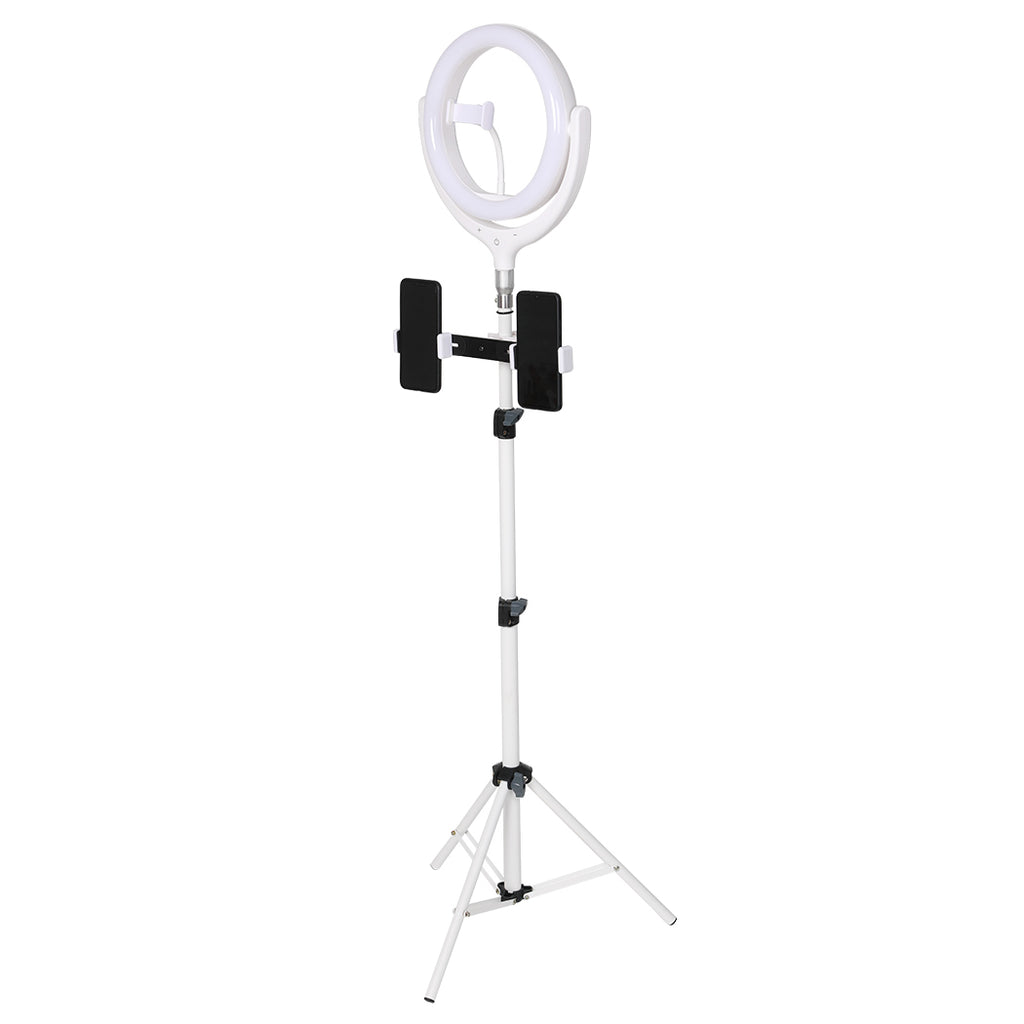12'' LED Ring Light with Tripod Stand Phone Holder Dimmable Selfie Studio Lamp White Deals499