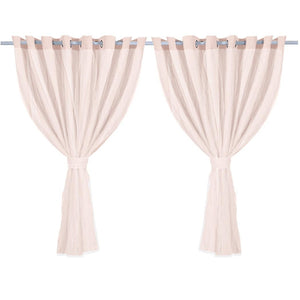 2x Blockout Curtains Panels 3 Layers with Gauze Room Darkening 300x230cm Rose Deals499