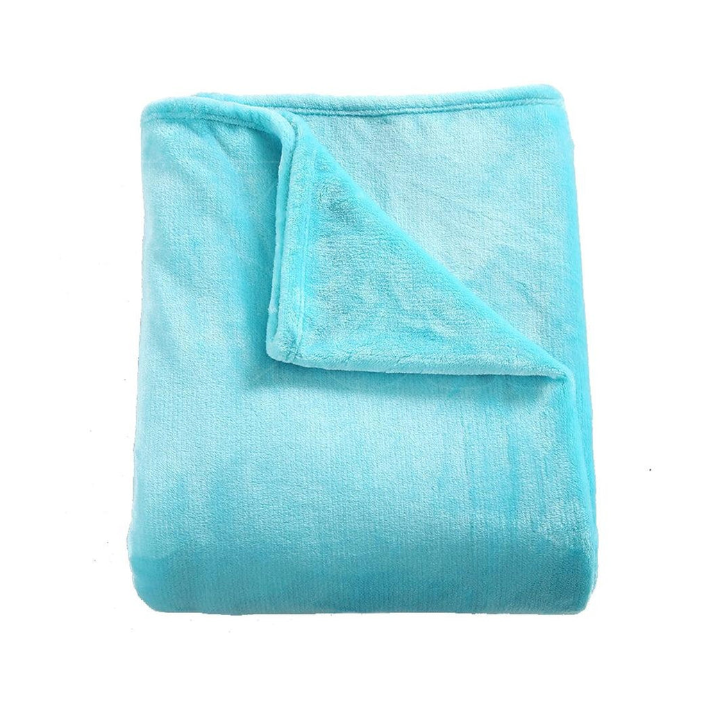 DreamZ 320GSM 220x240cm Ultra Soft Mink Blanket Warm Throw in Teal Colour Deals499