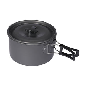 10Pcs Camping Cookware Set Outdoor Hiking Cooking Bowl Pot Pan Portable Picnic Deals499