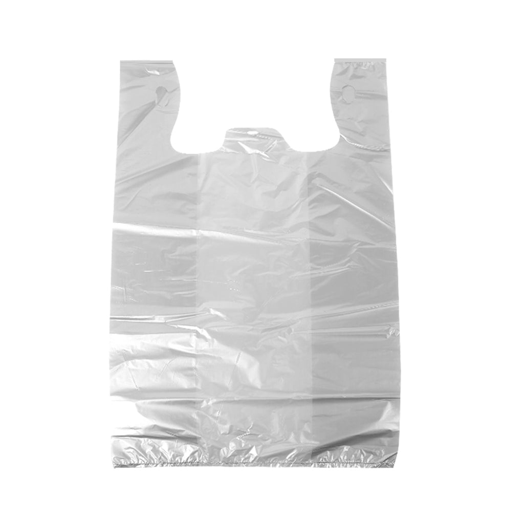 300pcs Plastic Singlet Bags Carry Bag Grocery Shopping Checkout 30x52x18cm Large Deals499