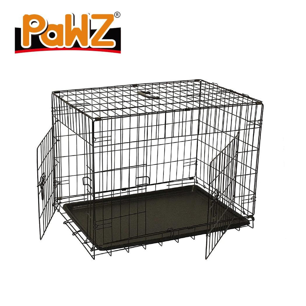 PaWz Pet Dog Cage Crate Kennel Portable Collapsible Puppy Metal Playpen 30" Deals499