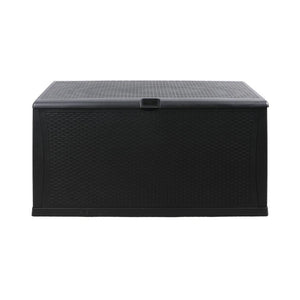 460L Outdoor Storage Box Garden Lockable Toys Tools Wicker Weatherproof Indoor Deals499