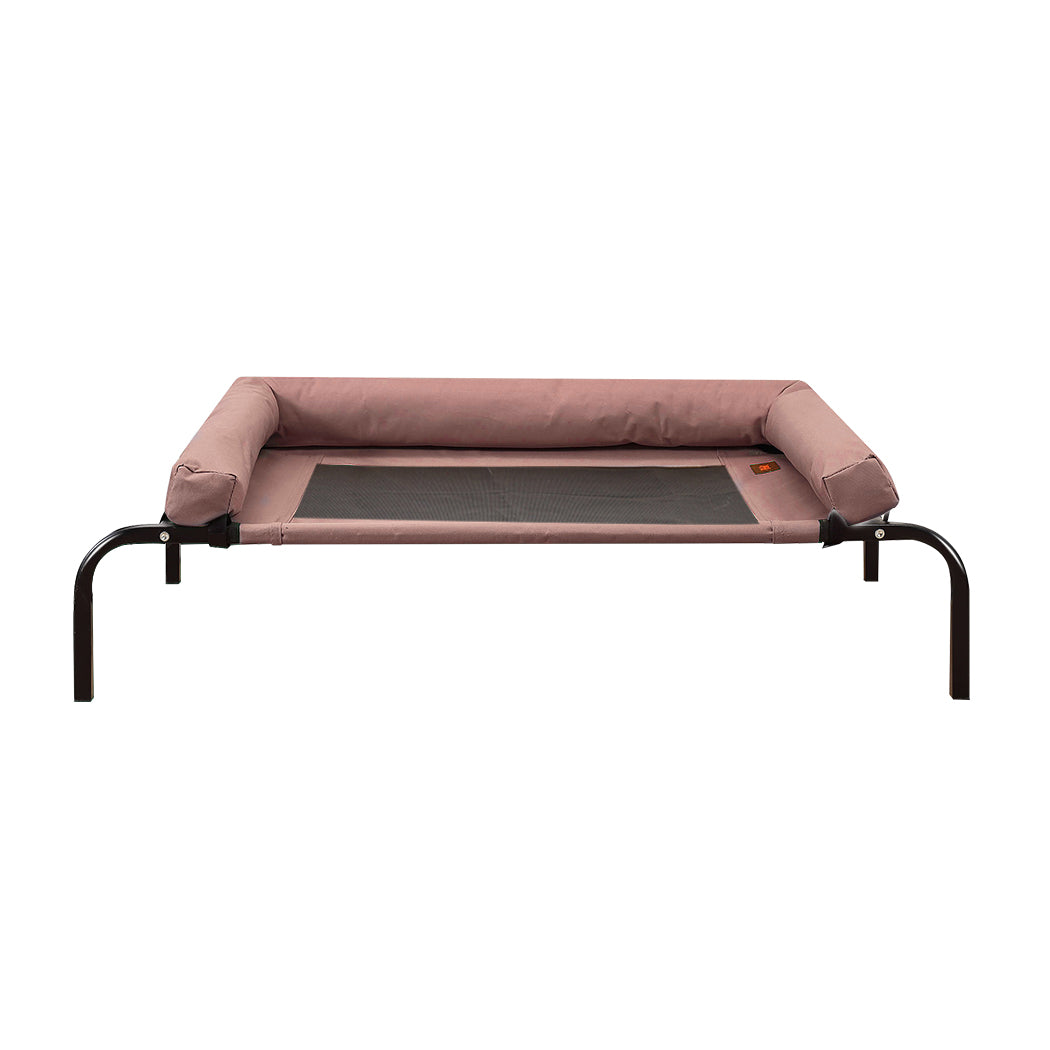 PaWz Pet Bed Heavy Duty Frame Hammock Bolster Trampoline Dog Puppy Mesh XL Coffee Deals499