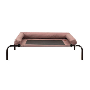 PaWz Pet Bed Heavy Duty Frame Hammock Bolster Trampoline Dog Puppy Mesh XL Coffee Deals499