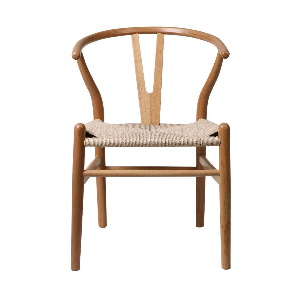 Set of 2 Dining Chairs Rattan Seat Side Chair Kitchen Wood Furniture Oak Deals499