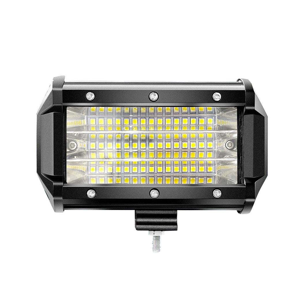 2x 5inch LED Light Bar Work Flood Spot Beam Lamp Offroad Caravan Strip Lights Deals499