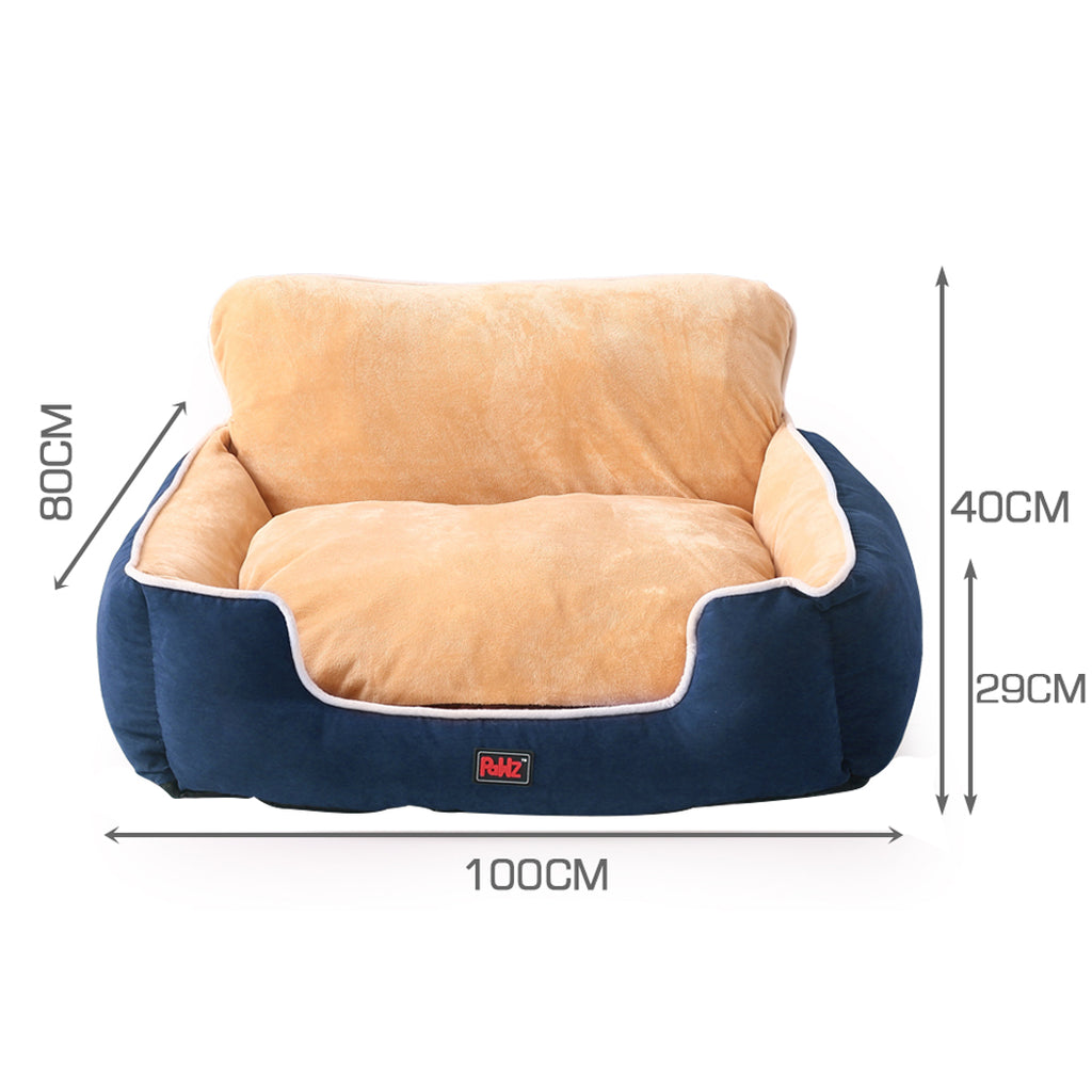 PaWz Pet Bed Dog Mattress Bedding Calming Beds Soft Cushion Puppy Pillow Blue Deals499