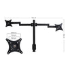 Dual HD LED Desk Mount Monitor Stand  2 Arm Display Bracket LCD Screen TV Holder Deals499