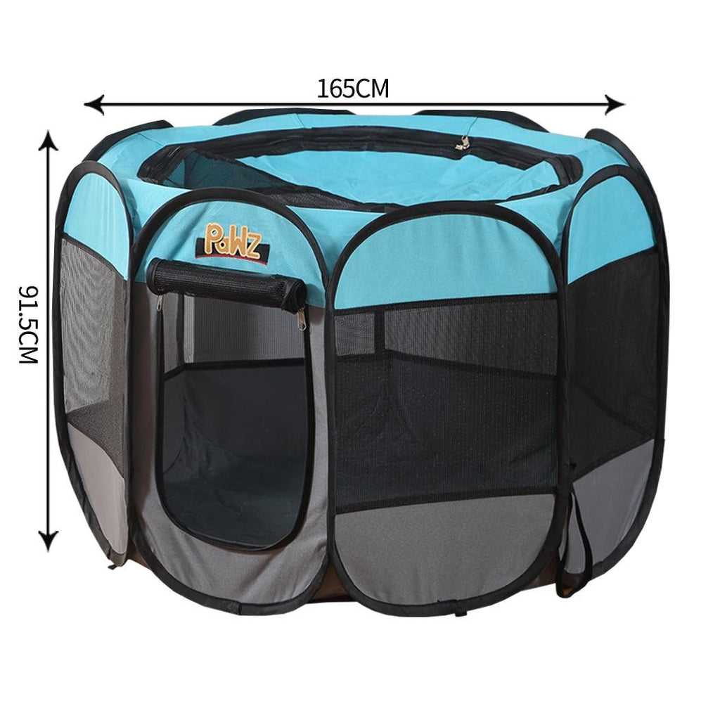 PaWz Dog Playpen Pet Play Pens Foldable Panel Tent Cage Portable Puppy Crate 62" Deals499