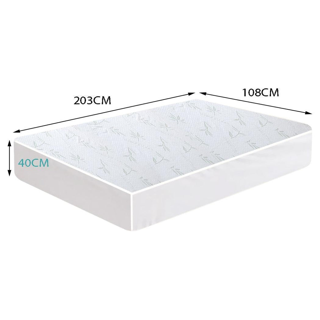 DreamZ King Single Fully Fitted Waterproof Breathable Bamboo Mattress Protector Deals499