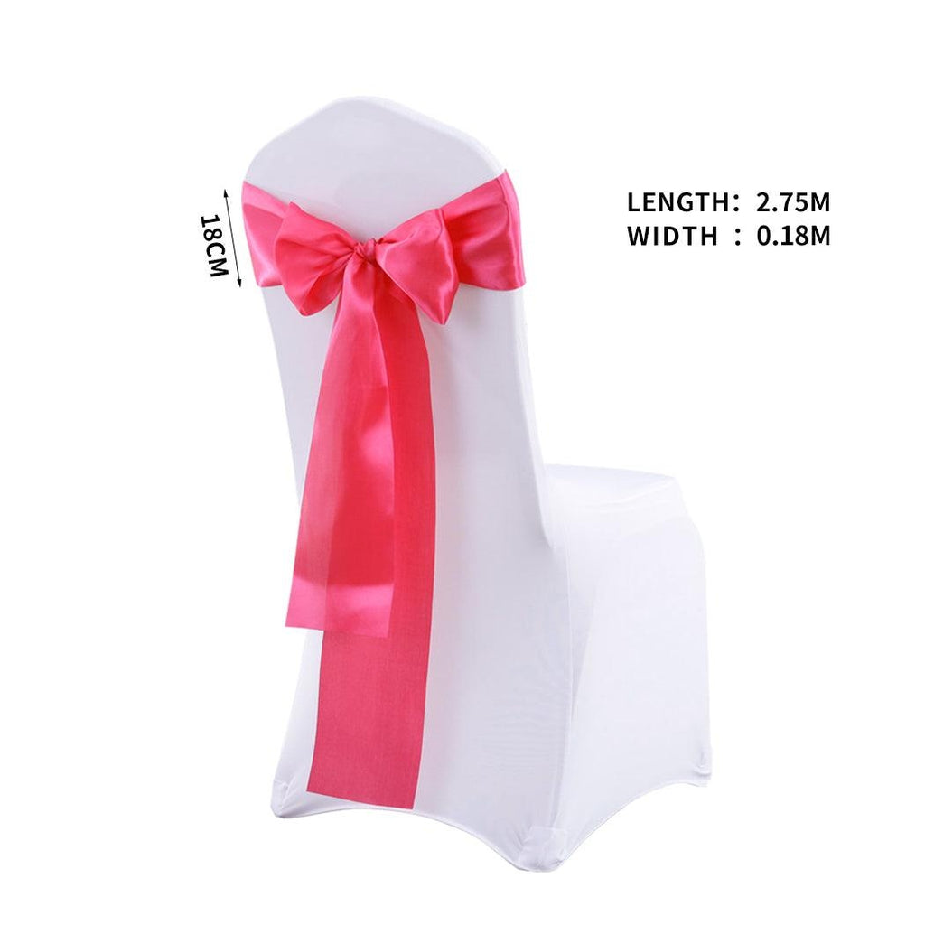 20x Satin Chair Sashes Cloth Cover Wedding Party Event Decoration Table Runner Deals499