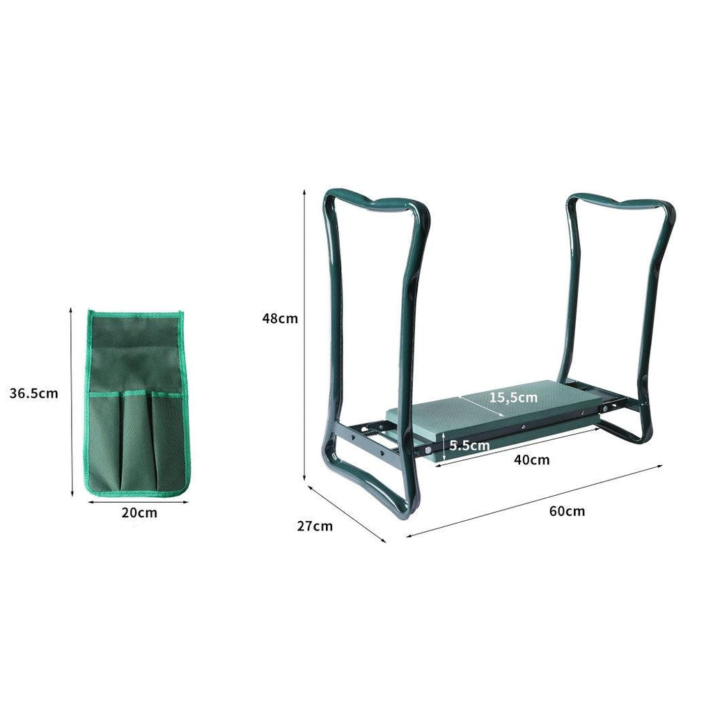 Outdoor Foldable Garden Kneeler Seat with Tool Pouch Portable Bench Cushion Pad Deals499