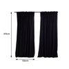2X Blockout Curtains Curtain Blackout Bedroom 132cm x 213cm Black Deals499