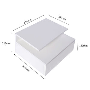 Levede Bedside Tables LED Wall Mounted Cabinet Side Table Floating Nightstand X2 Deals499
