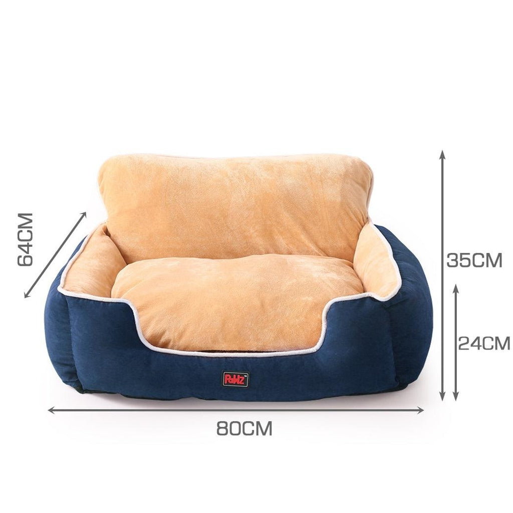PaWz Pet Bed Dog Puppy Beds Cushion Pad Pads Soft Plush Cat Pillow Mat Blue L Deals499