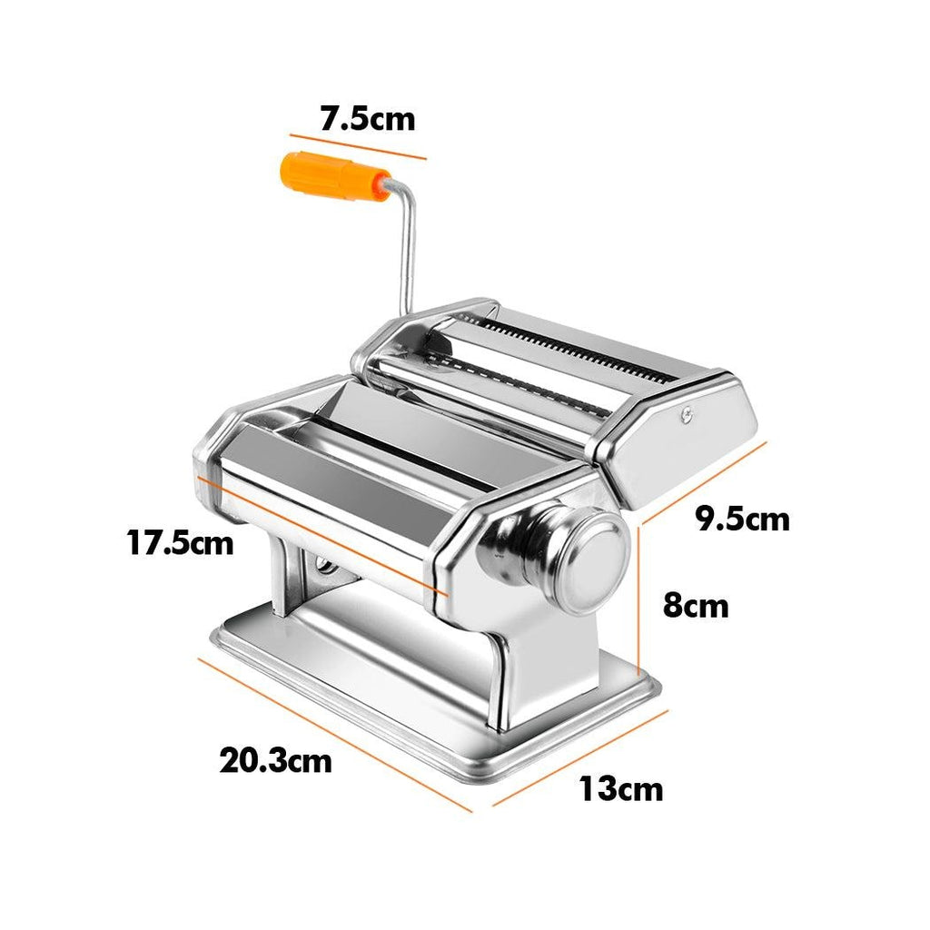 150mm Stainless Steel Pasta Making Machine Noodle Food Maker 100% Genuine Silver Deals499