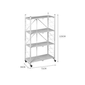 Foldable Shelf Display Storage Rack Bookshelf Bookcase Organiser Kitchen Bedroom Deals499