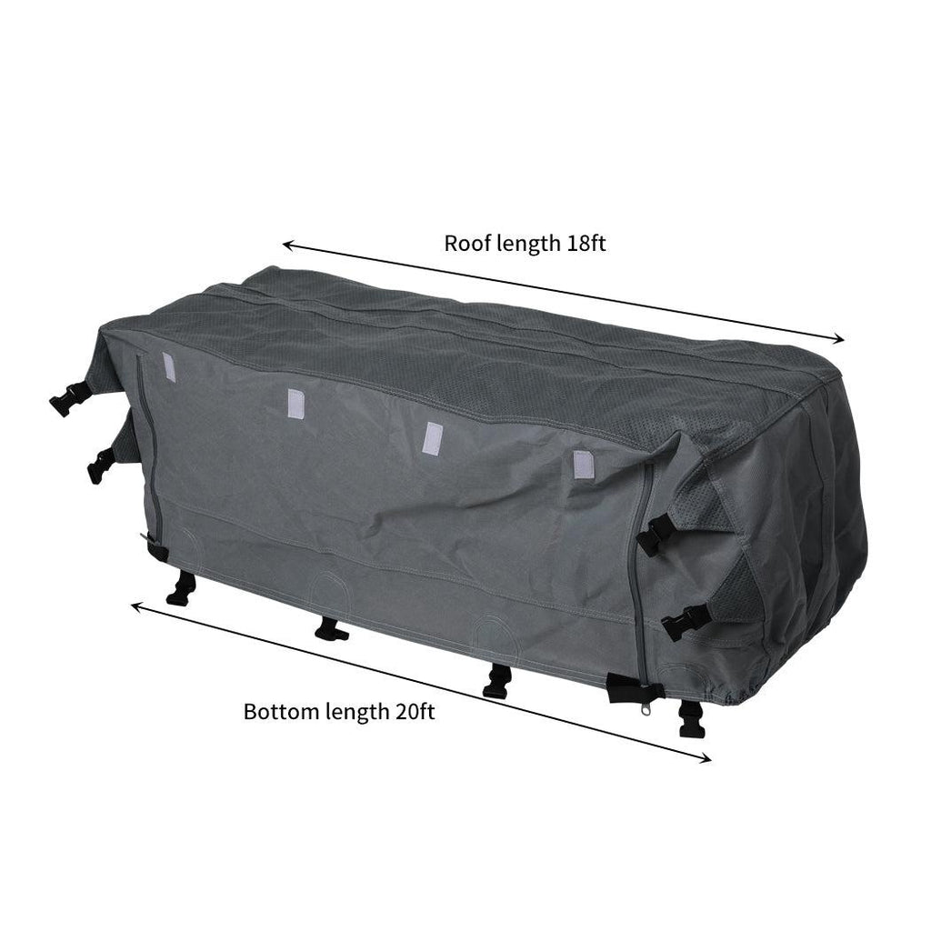 Caravan Covers Campervan 4 Layer Heavy Duty UV Waterproof Carry bag Covers L Grey Deals499