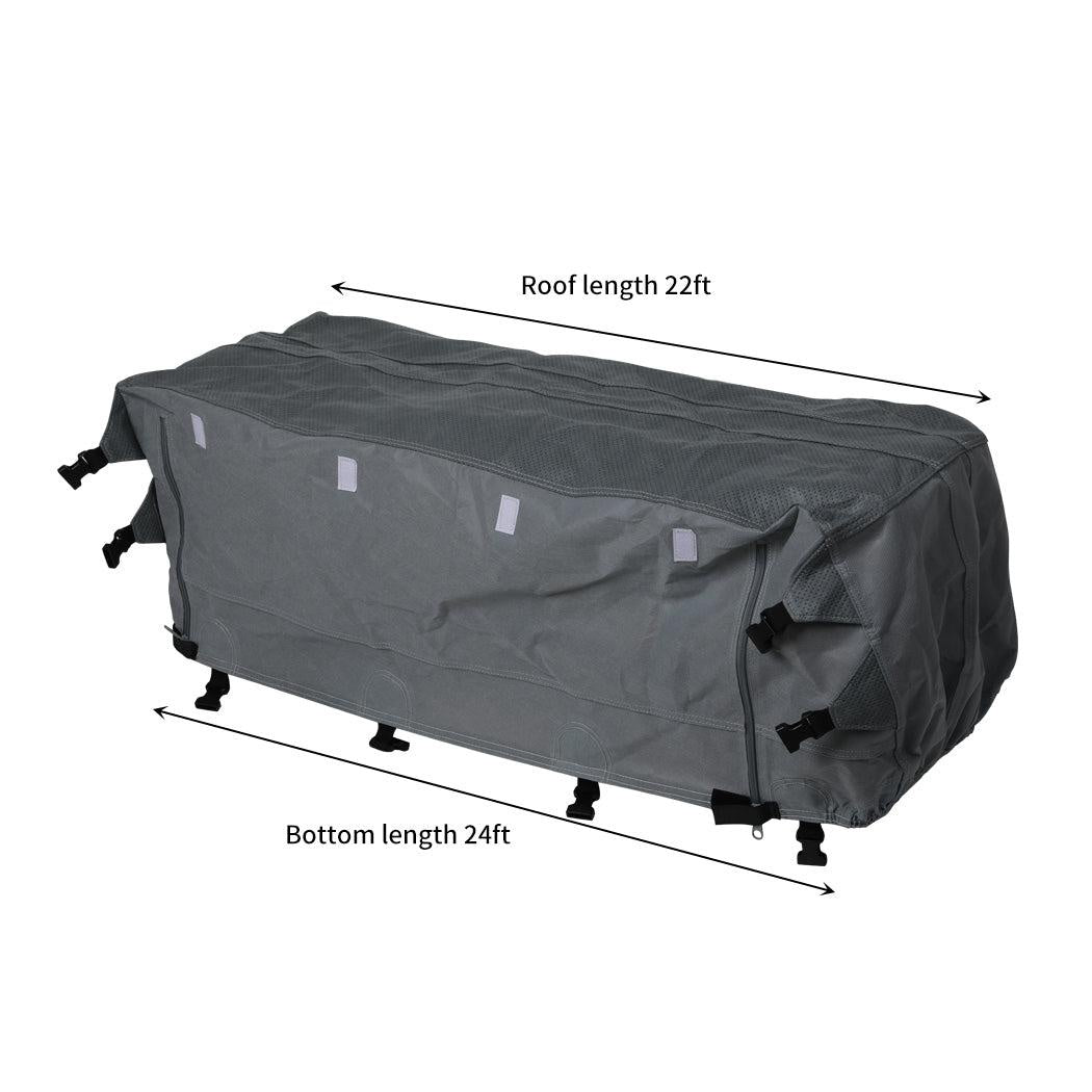 Caravan Covers Campervan 4 Layer Heavy Duty UV Waterproof Carry bag Covers XL Grey Deals499
