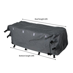 Caravan Covers Campervan 4 Layer Heavy Duty UV Waterproof Carry bag Covers XL Grey Deals499