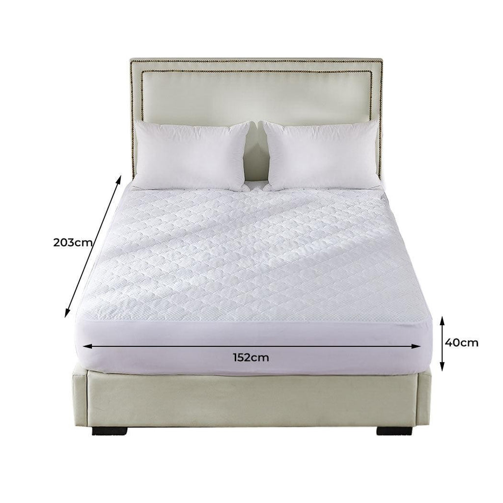 Dreamz Mattress Protector Topper Cool Fabric Pillowtop Waterproof Cover Queen Deals499
