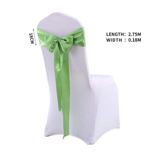 20x Satin Chair Sashes Cloth Cover Wedding Party Event Decoration Table Runner Deals499