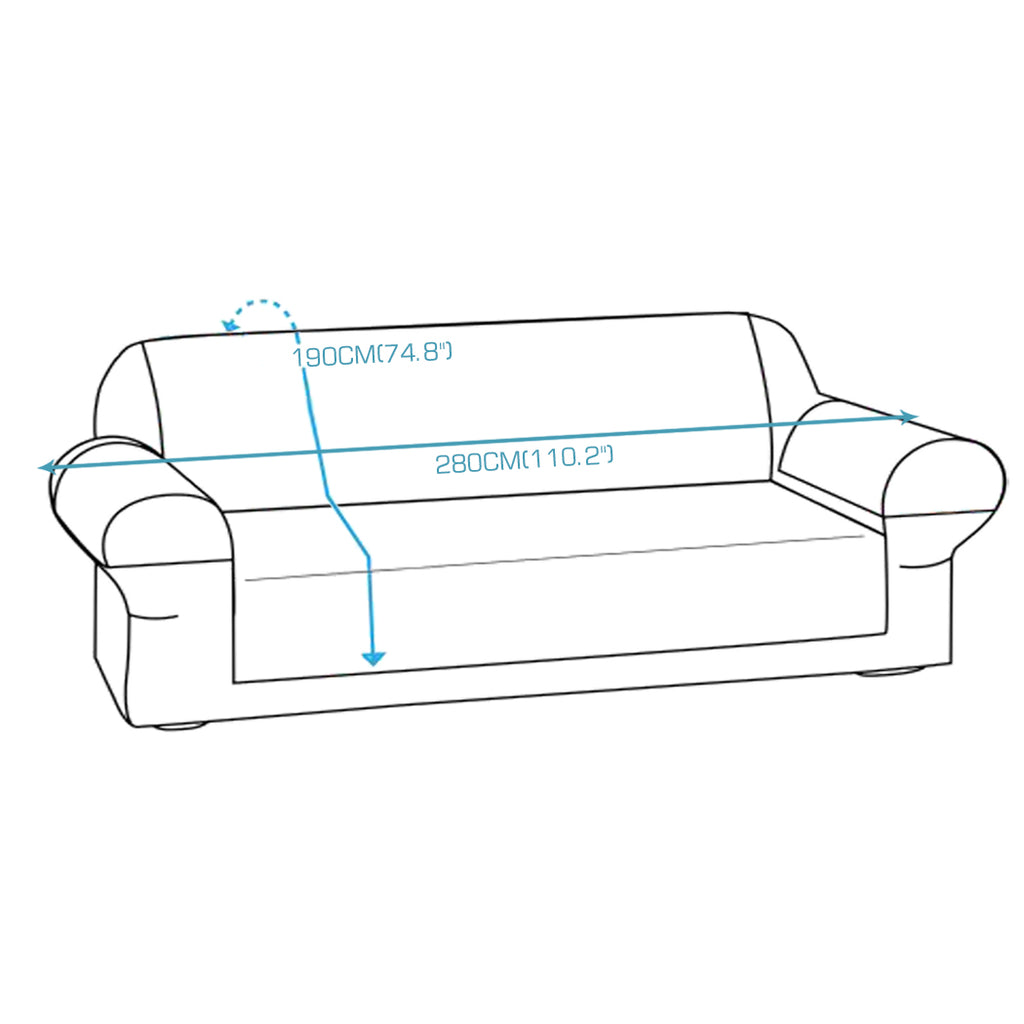 3 Seater Quilted Couch Sofa Cover Slipcover Pet Kids Furniture Protector Covers Deals499