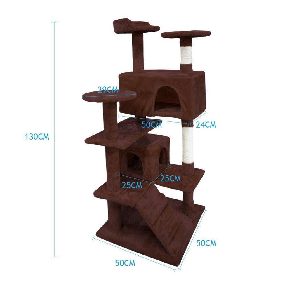 PaWz 1.3M Cat Scratching Post Tree Gym House Condo Furniture Scratcher Tower Deals499