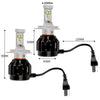 4 Side Cree 160W 16000LM LED Car Headlight H4 High Low Beam Replace Xenon HID Deals499