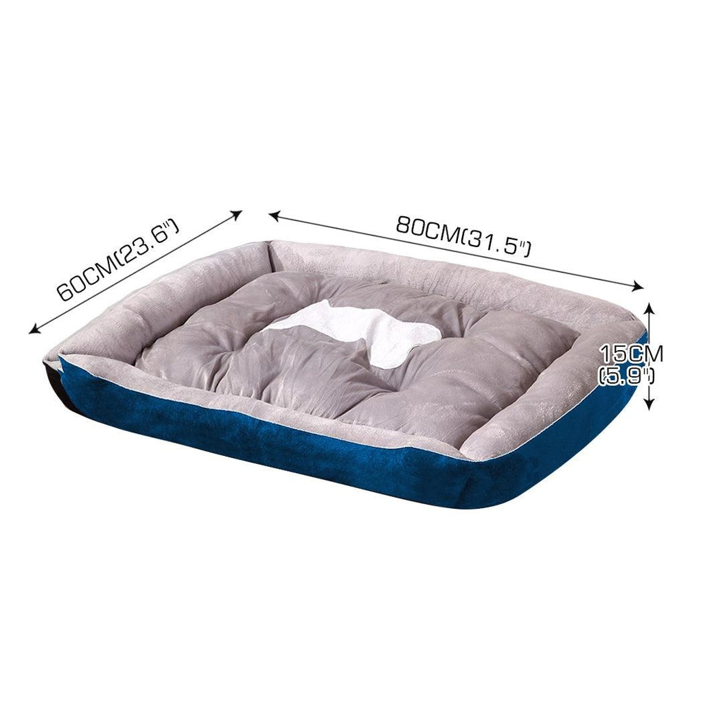 PaWz Pet Bed Dog Beds Bedding Mattress Mat Cushion Soft Pad Pads Mats L Navy Deals499