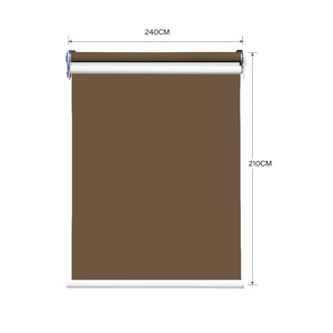 Modern Day/Night Double Roller Blind Commercial Quality 240x210cm Albaster White Deals499